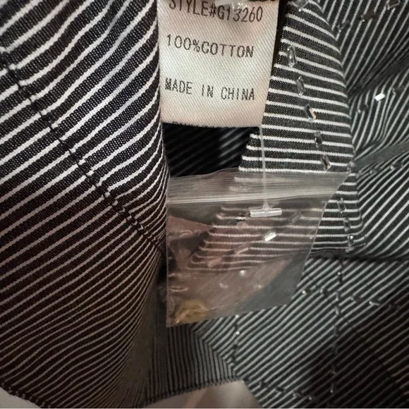 JODIFL Black / White Stripe Ruffled Sleeveless Blouse with sparkle design - Picture 9 of 16